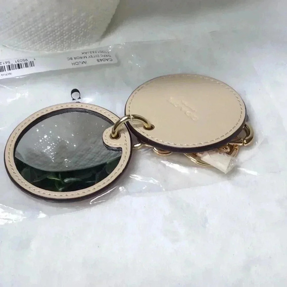 Coach Pink mirror bag charm keychain - Picture 3 of 3